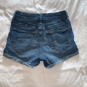 High rise jean shorts